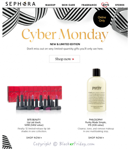 Cyber Monday Sephora
