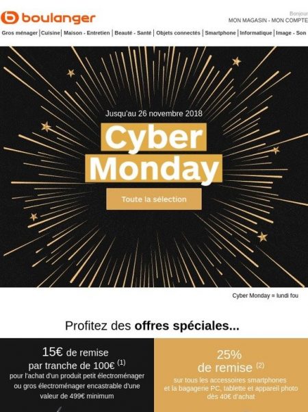Boulanger Cyber Monday