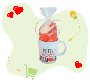Un Mug petit philtre d’amour proposé par Génération souvenirs