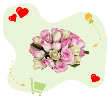 Un bouquet de roses sur mesure proposé composé par France Fleurs