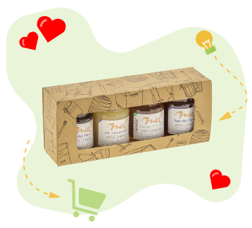 Un coffret dégustation de miel français de chez Apiculture.net