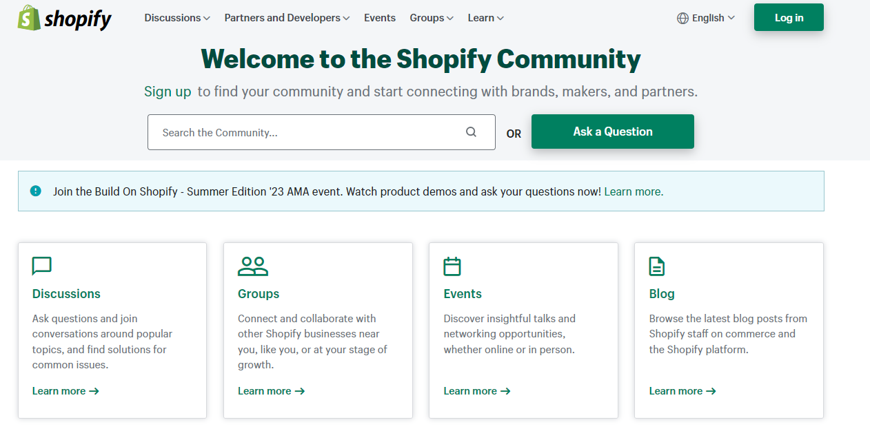 forum CMS Shopify veille marketing