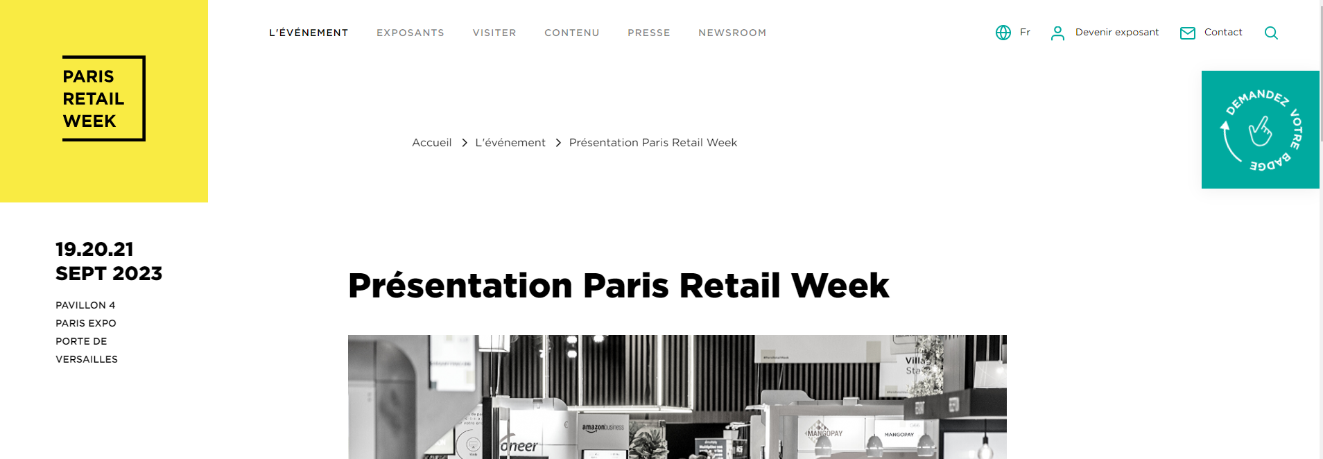 site evenement paris retail week ecommerce