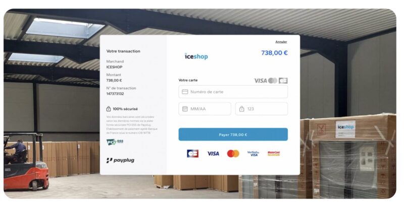 page de paiement redirigée e-commerce
